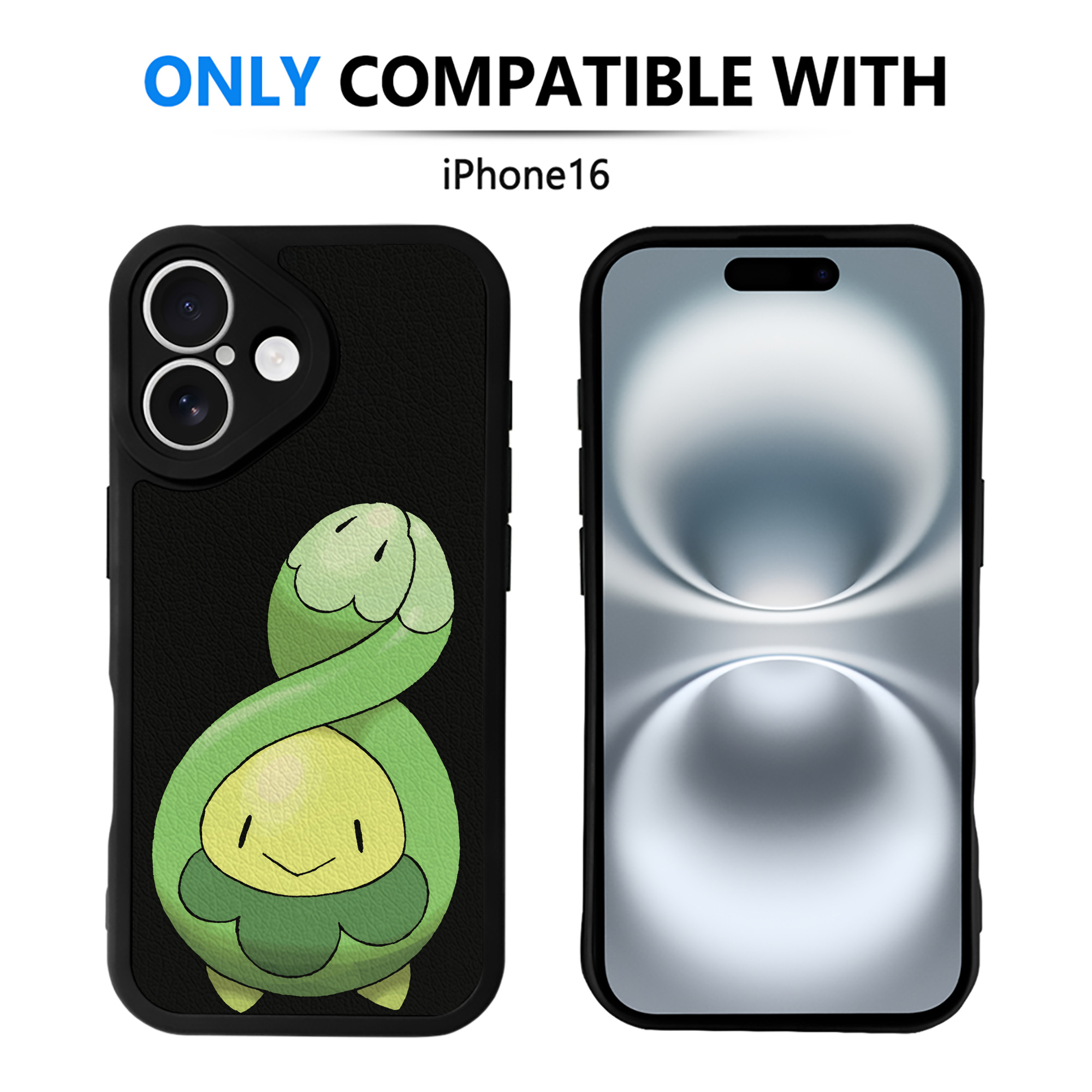 （画像用） ポケットモンスター Pokémon 【iPhone 16シリーズ対応】シリコンスマホケース（レザー調） 材質：シリコン